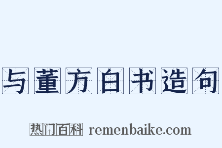 与董方白书造句是什么意思的图片